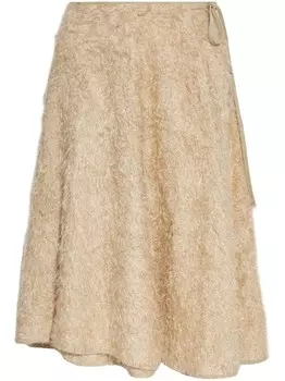 By Malene Birger юбка миди Dixia, нейтральный цвет