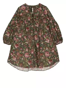 By Walid платье с цветочным принтом из коллаборации с Kindred, зеленый