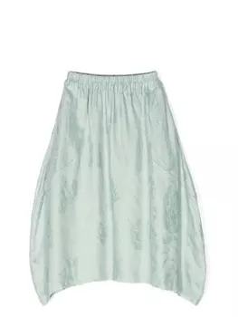 By Walid юбка миди с закругленным подолом из коллаборации с Kindred, синий