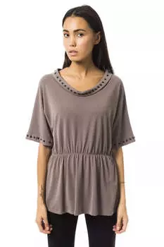 BYBLOS Полиэстеровые топы и женские футболки, серый