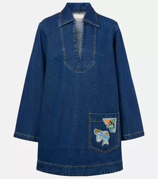 Быстрое джинсовое мини-платье Almais, Indigo