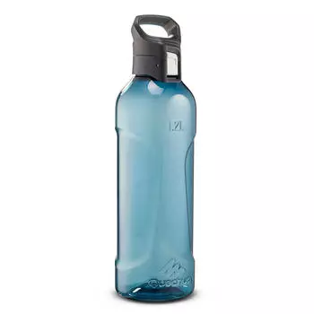 Быстросъемная пластиковая бутылка Quechua MH500 Ecozen для походов, синий