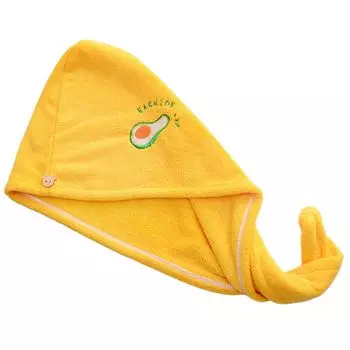 Быстросохнущая шапка для сушки волос, против выпадения волос, коралловый флис, предотвращает повреждение головы, повязка на голову для женщин, розовая Stuttg, желтый