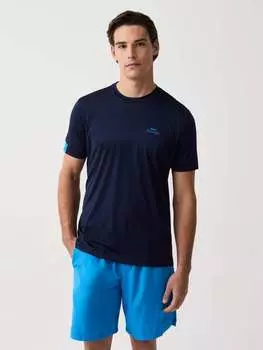 Быстросохнущая теннисная футболка с принтом Slazenger, цвет navy blue