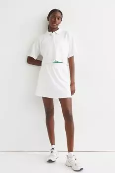 Быстросохнущая теннисная юбка H&amp;M, белый