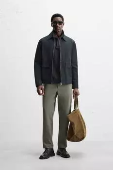 Быстросохнущие брюки-чинос ZARA, цвет Mid-grey