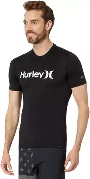 Быстросохнущий рашгард One & Only с короткими рукавами Hurley, черный