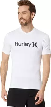 Быстросохнущий рашгард One & Only с короткими рукавами Hurley, белый