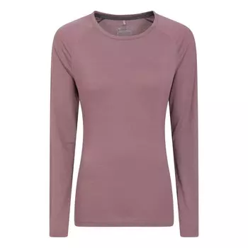 Быстросохнущий топ с длинными рукавами Mountain Warehouse, фиолетовый