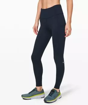 Быстрые и свободные леггинсы с высокой посадкой Lululemon, нави