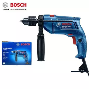 Бытовая электрическая дрель Bosch, электрическая отвертка двойного назначения GSB550, ящик для инструментов вперед и назад, профессиональный набор