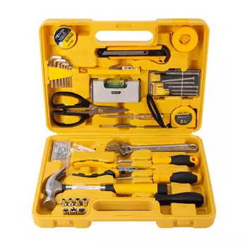 Бытовой многофункциональный аппаратный ящик для инструментов Deli, набор инструментов из 38 предметов DL1038J