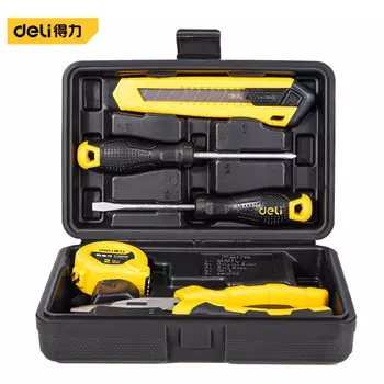 Бытовой многофункциональный набор инструментов Deli из 5 предметов, комплексный набор инструментов для ремонта DL1005JT