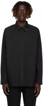 C2H4 Черная рубашка с необработанными краями