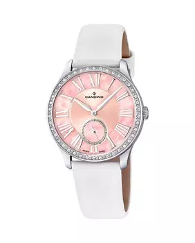 C4596/2 Lady Casual белые кожаные женские часы Candino, белый