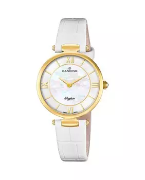 C4670/1 Lady Elegance женские кожаные часы белого цвета Candino, белый