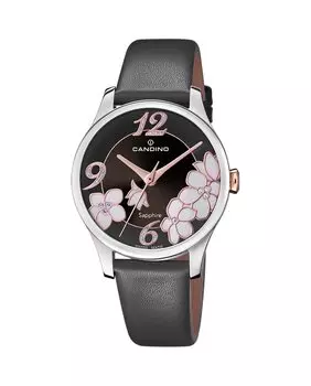 C4720/6 Новинка серые кожаные женские часы Candino, серый
