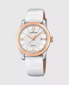 C4737/2 Lady Elegance женские кожаные часы белого цвета Candino, белый