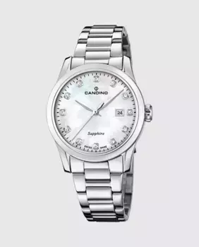 C4738/1 Lady Elegance женские часы из серебряной стали Candino, серебряный