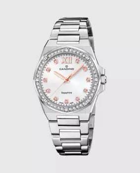 C4751/1 Lady Elegance женские часы из серебряной стали Candino, серебряный