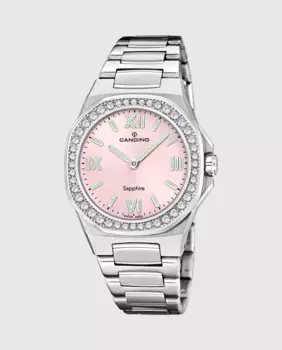 C4753/3 Lady Elegance женские часы из серебряной стали Candino, серебряный