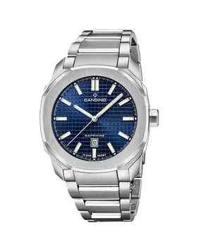 C4754/2 Мужские спортивные мужские часы из серебряной стали Candino, серебро