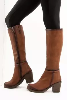 C674250309 Светло-коричневые женские ботинки Fox Shoes