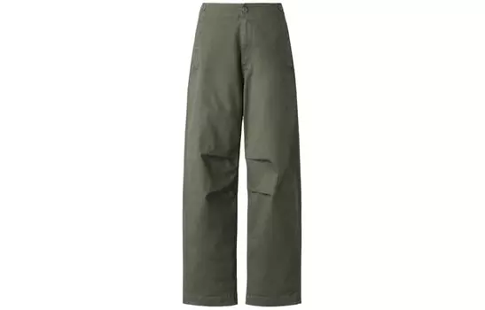 C Коллекция Повседневные брюки женские Оливковый Uniqlo