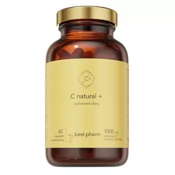 C Natural+ Витамин C, добавка, 60 капсул Mybest