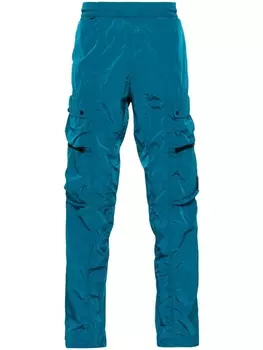 C.P. Company брюки карго с декором Lens, синий
