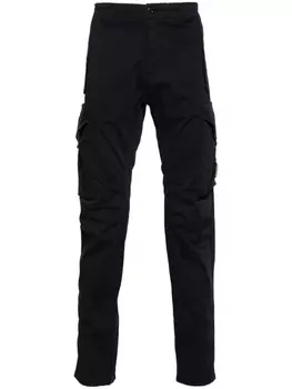 C.P. Company брюки карго с декором Lens, синий