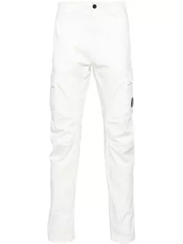 C.P. Company брюки карго с декором Lens, белый