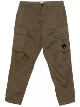 C.P. Company брюки карго с декором Lens, зеленый