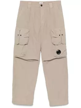 C.P. Company брюки карго с декором Lens, нейтральный