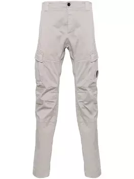 C.P. Company брюки карго с логотипом, серый