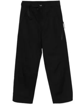 C.P. Company брюки карго с нашивкой-логотипом, черный