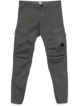 C.P. Company брюки карго Sateen Ergonomic, серый