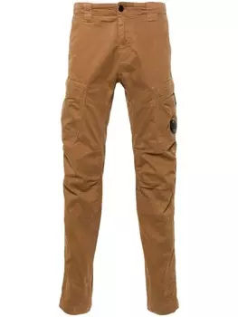 C.P. Company брюки Strech Sateen Ergonomic Lens, коричневый