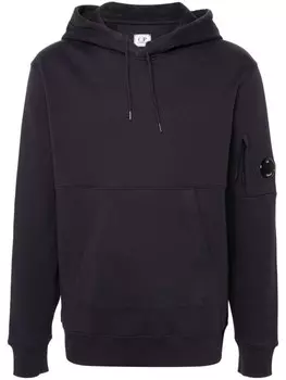 C.P. Company диагональный флисовый капюшон, синий