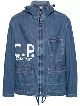 C.P. Company джинсовая куртка Blu с линзами, синий