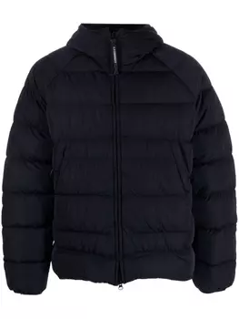 C.P. Company Eco-Chrome R hooded padded jacket, синий