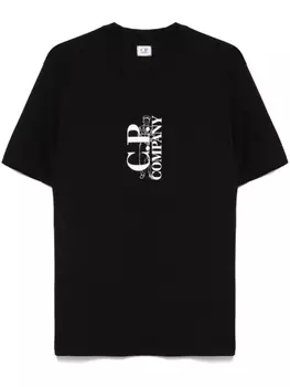 C.P. Company футболка с короткими рукавами, черный