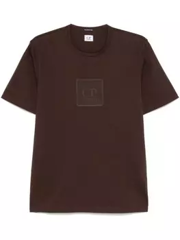 C.P. Company футболка с круглым вырезом, коричневый