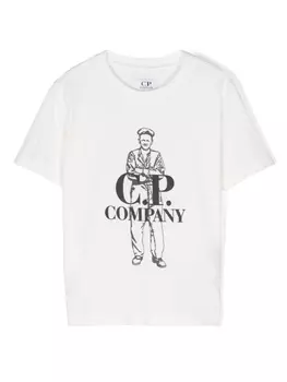 C.P. Company футболка с логотипом, белый