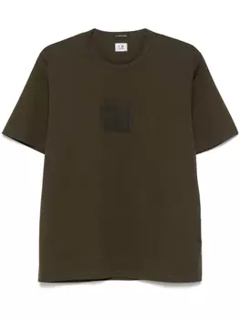 C.P. Company футболка с логотипом, зеленый