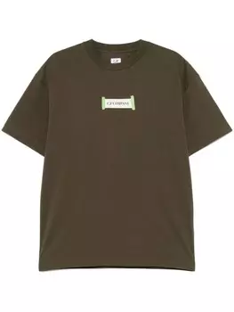 C.P. Company футболка с логотипом, зеленый