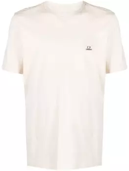 C.P. Company футболка с нашивкой-логотипом, нейтральный цвет
