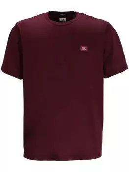 C.P. Company футболка с нашивкой-логотипом, красный