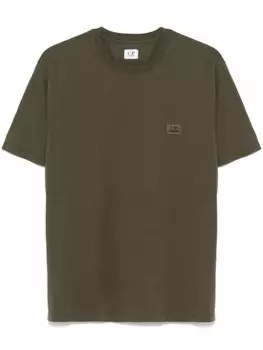 C.P. Company футболка с нашивкой-логотипом, зеленый