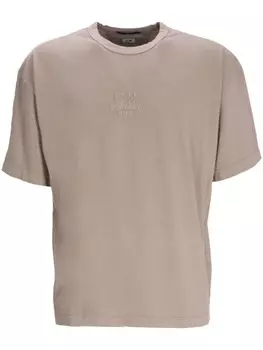 C.P. Company футболка с тисненым логотипом, нейтральный цвет